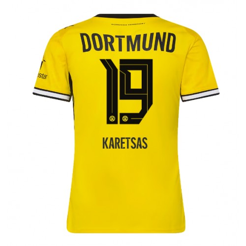 Fotbalové Dres Borussia Dortmund Konstantinos Karetsas #19 Dámské Domácí 2026-27 Krátký Rukáv